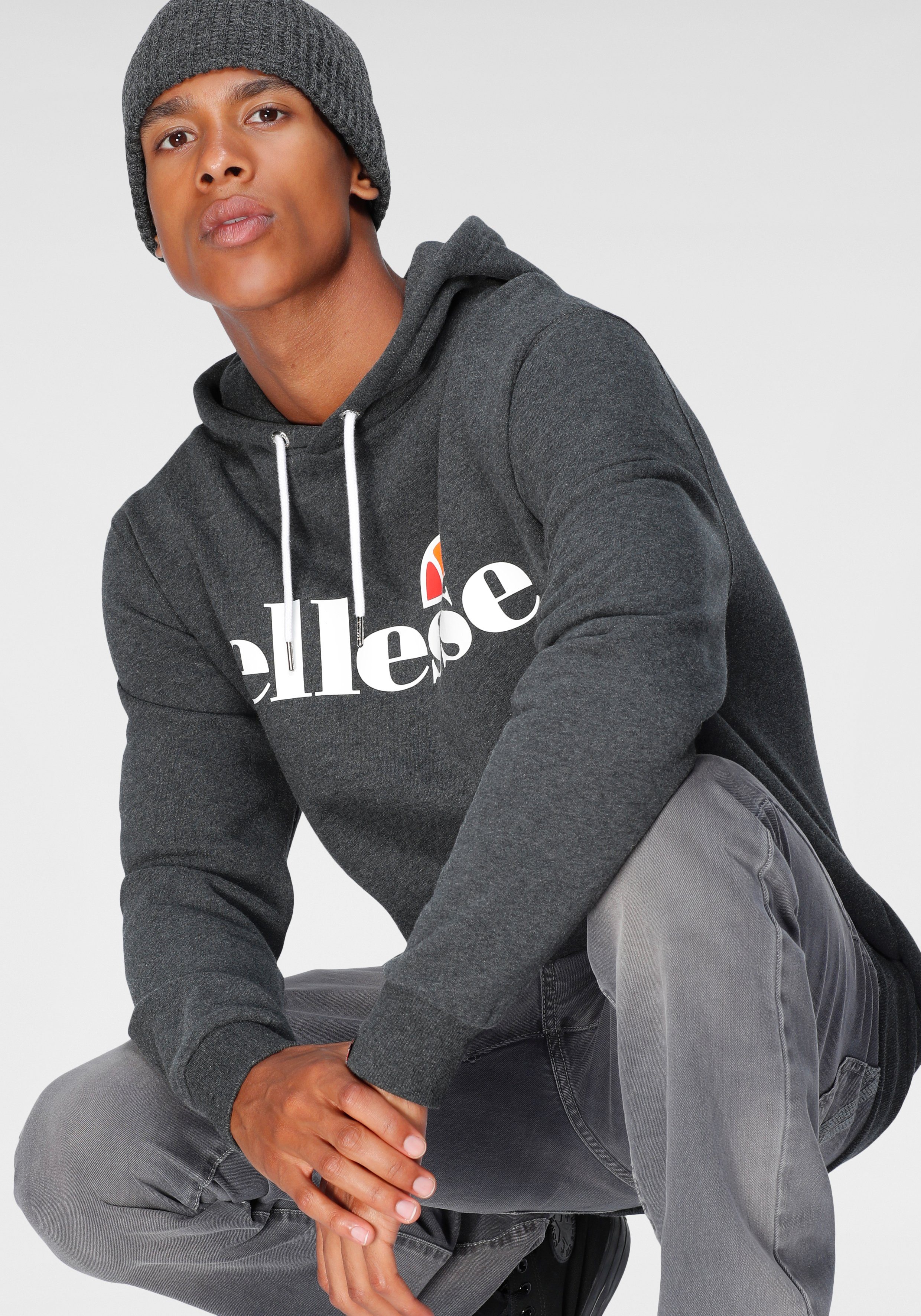 Ellesse OH Kapuzensweatshirt dunkelgrau-meliert SL HOODY GOTTERO