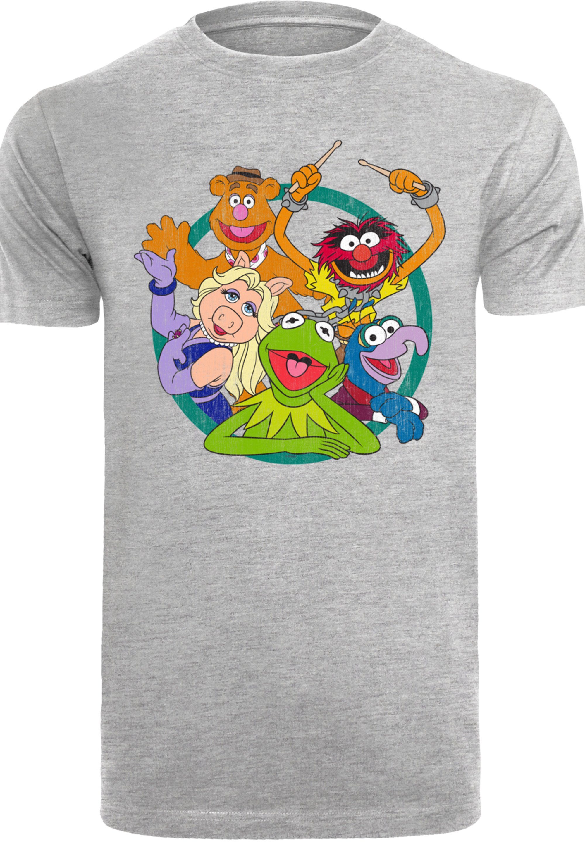 Print heather Disney grey Muppets F4NT4STIC Die Group Circle T-Shirt