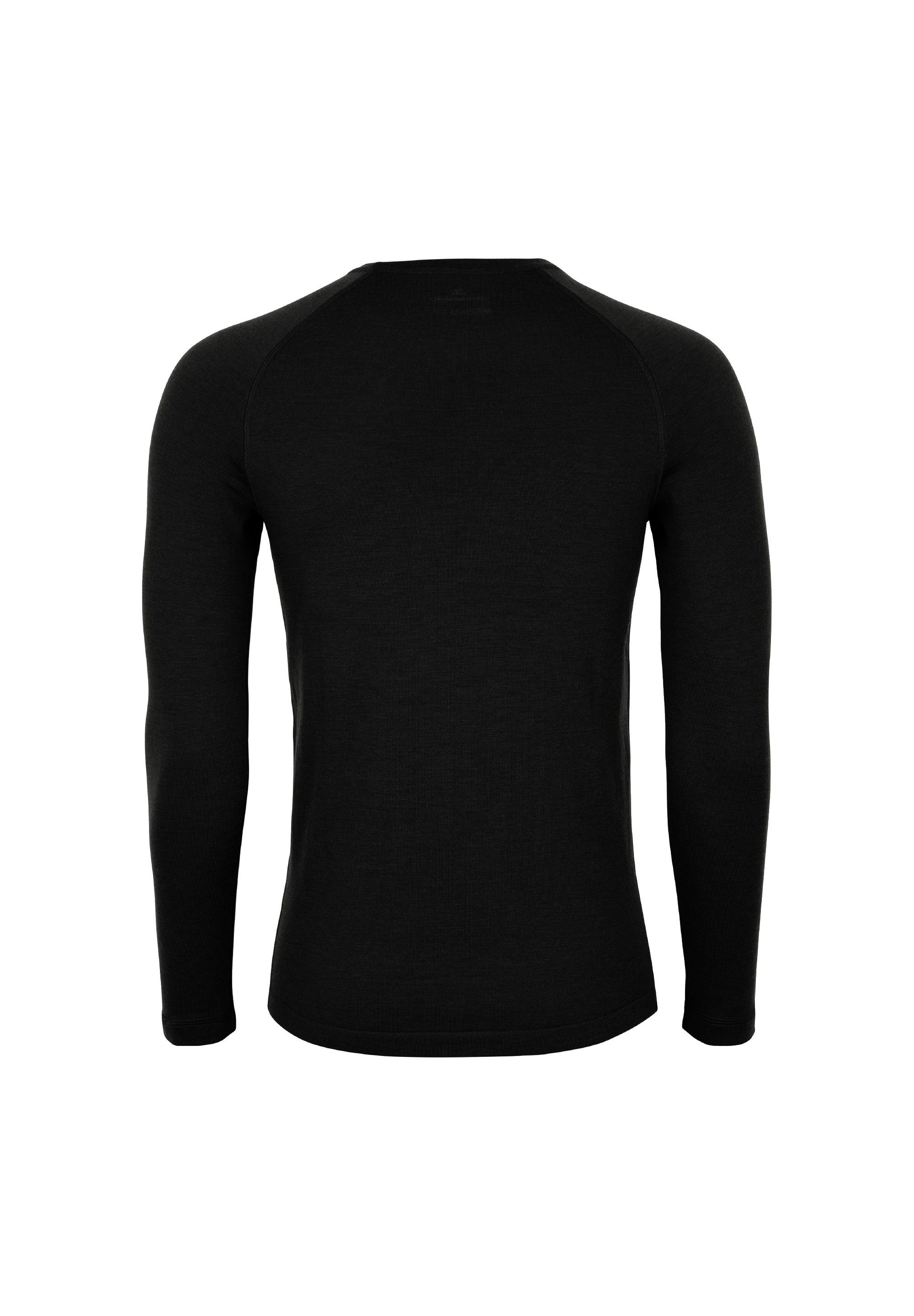 ENDURANCE Merino Thermounterhemd Funktionsshirt Herren schwarz DANISH Temperaturregulierend