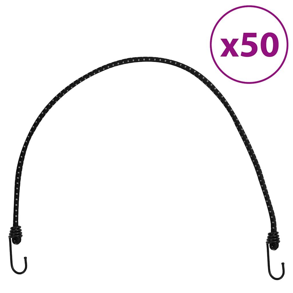 vidaXL Rollladengurt Gummiseile Reflektierend mit Haken 50 Stk. 88 cm (50-tlg)
