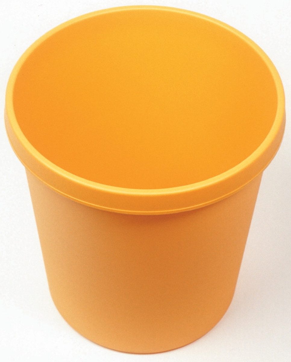 HELIT Papierkorb Groß-Papierkorb mit Rand 30l gelb