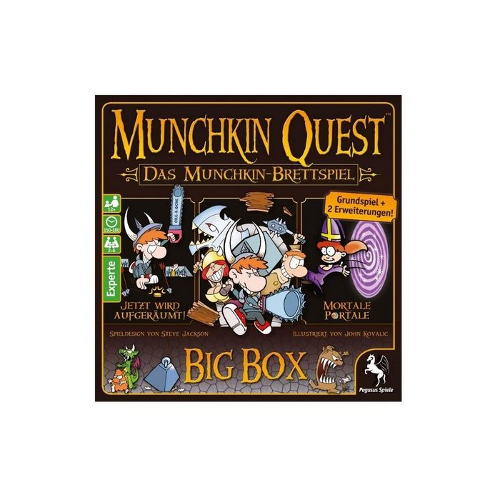 Pegasus Spiele Spiel 51953G - Munchkin Quest Big Box 2-6 Spieler ab 12... PY9599