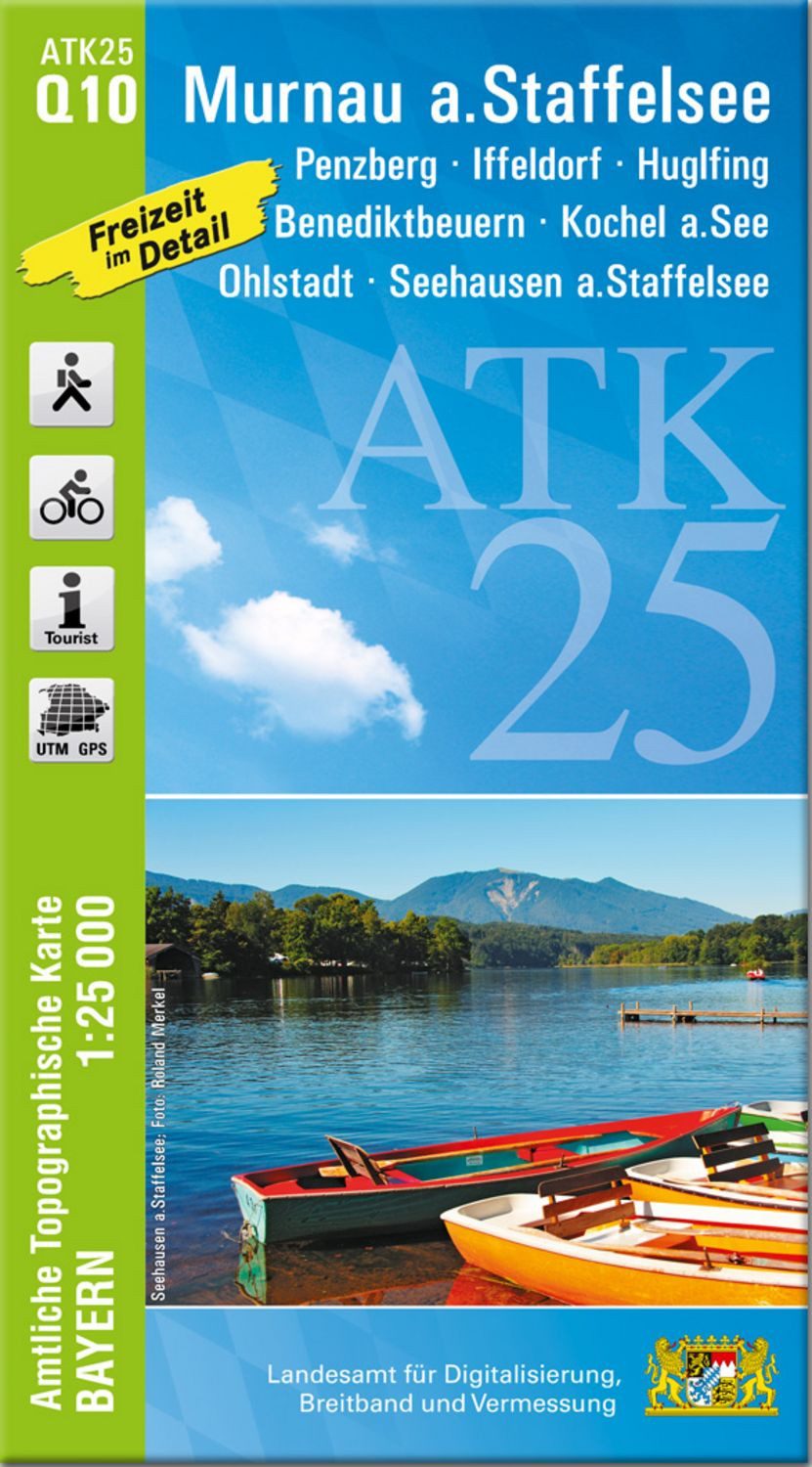 ATK25-Q10 Murnau a.Staffelsee (Amtliche Topographische Karte 1:25000) / diverse