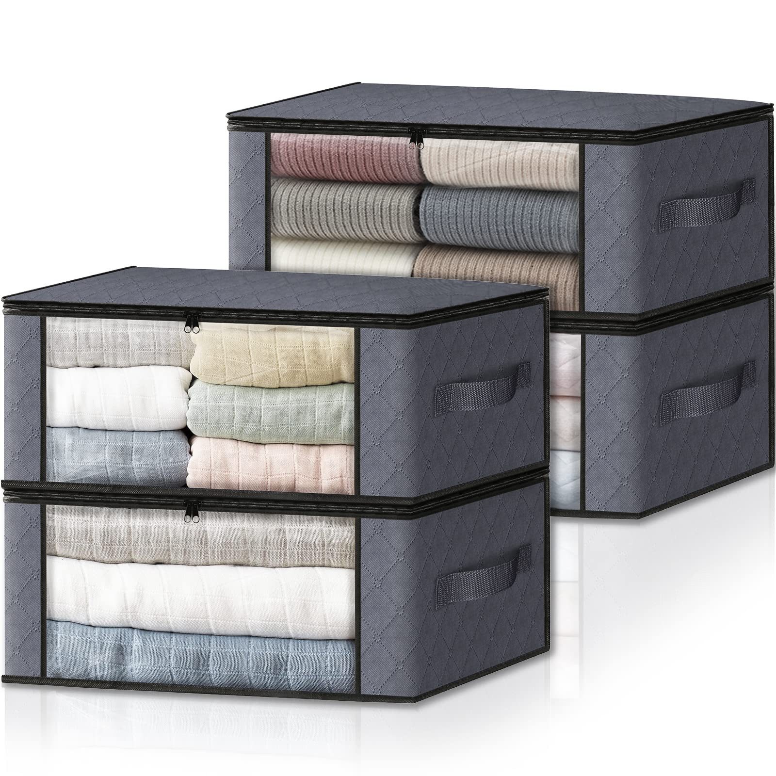 MOPUEA Aufbewahrungstasche Sofa-Aufbewahrungstasche, hängende Betttasche, rutschfest, mit Fach (Set, 4-tlg., Großes Fassungsvermögen), Sortieren Sie alles und sparen Sie Platz