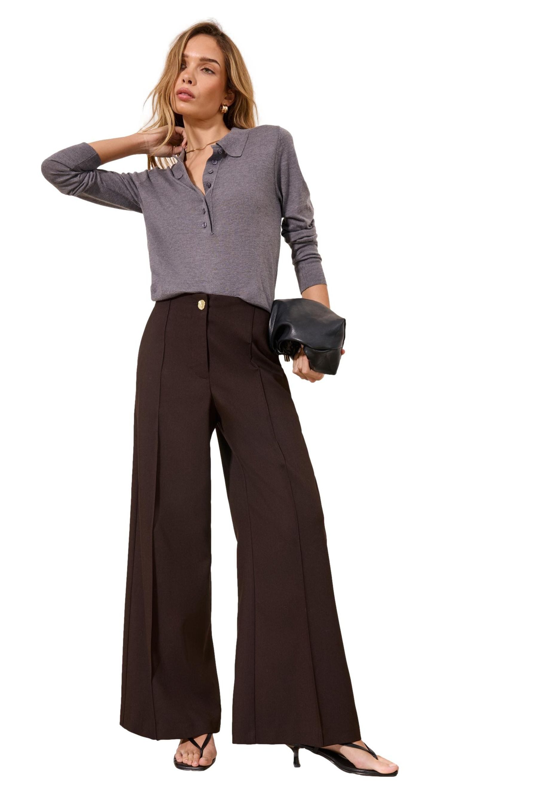 LIPSY Palazzohose Lipsy Tailored Fit Hose mit weitem Beinschnitt (1-tlg) günstig online kaufen