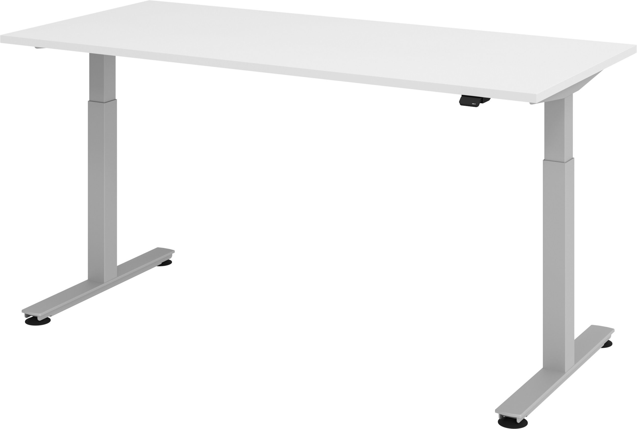 bümö Schreibtisch Schreibtisch elektrisch XMST, Rechteck: 180 x 80 cm - Dekor: Weiß | Schreibtische