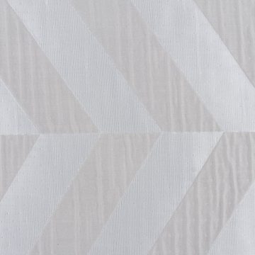 Meterware Rasch Textil Vorhangstoff Doubleface Willow Chevron beige 295cm, blickdicht, Polyester, pflegeleicht, überbreit, doubleface