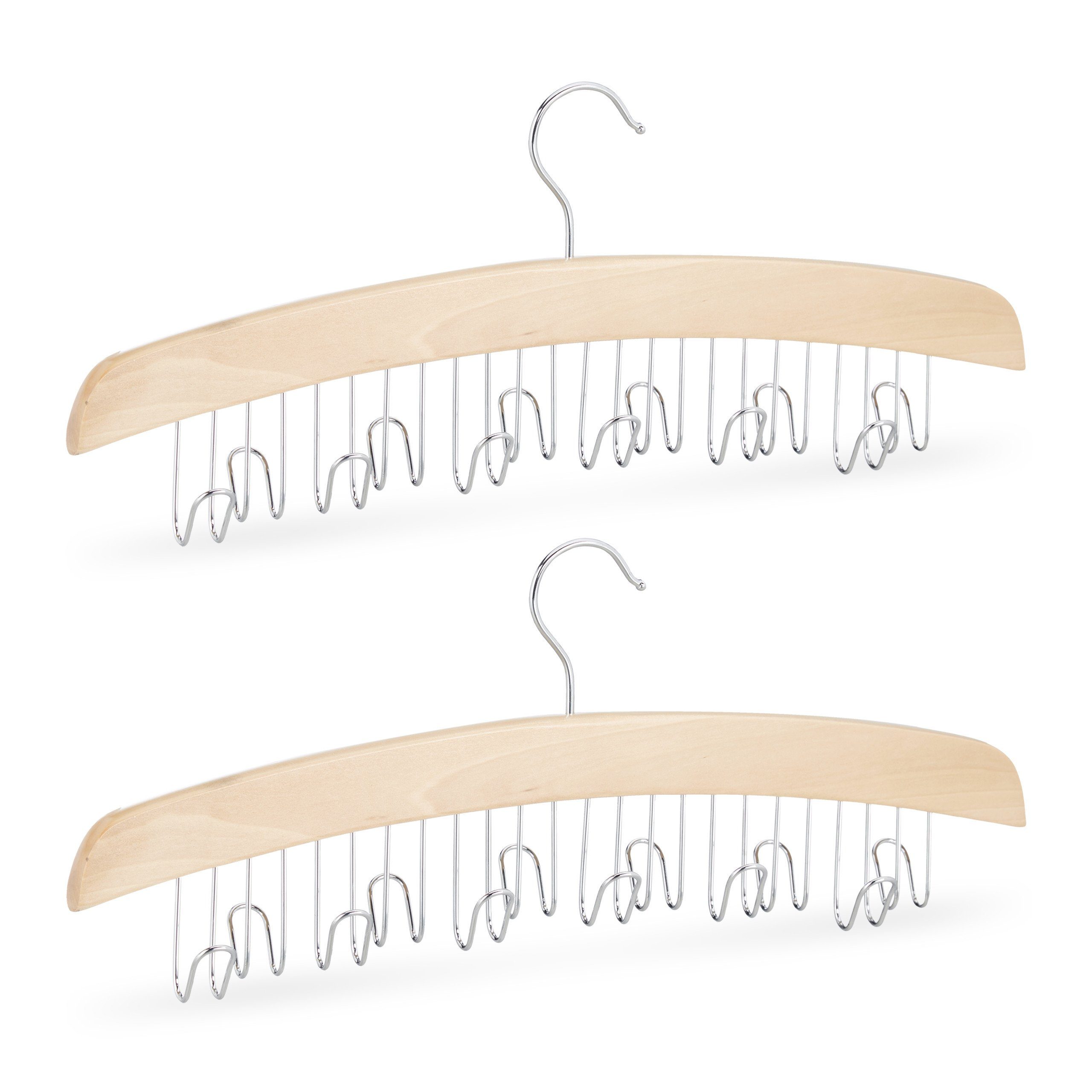 relaxdays Gürtelbügel Gürtelhalter für Kleiderschrank, (2er Set, 2-tlg), 2e günstig online kaufen