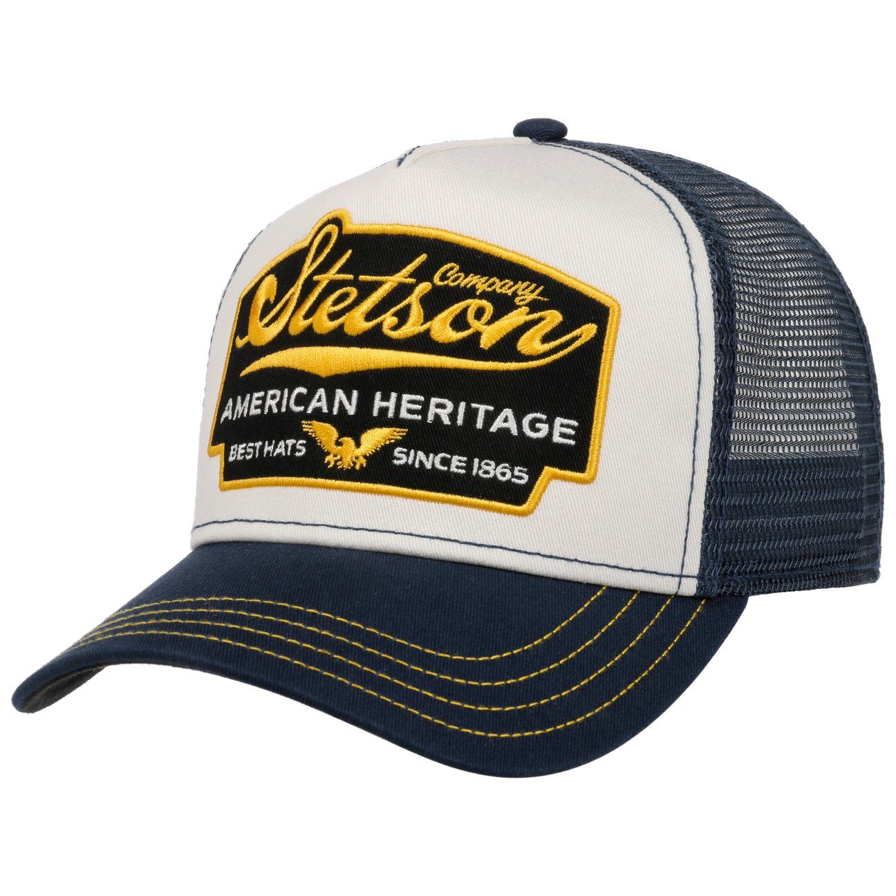 Snapback Basecap (1-St) Trucker Stetson dunkelblau Cap