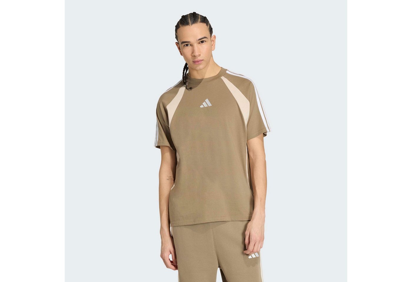 adidas Sportswear T-Shirt M CB TEE für Erwachsene, mit Rundhalsausschnitt, ohne Verschluss, aus Baumwolle