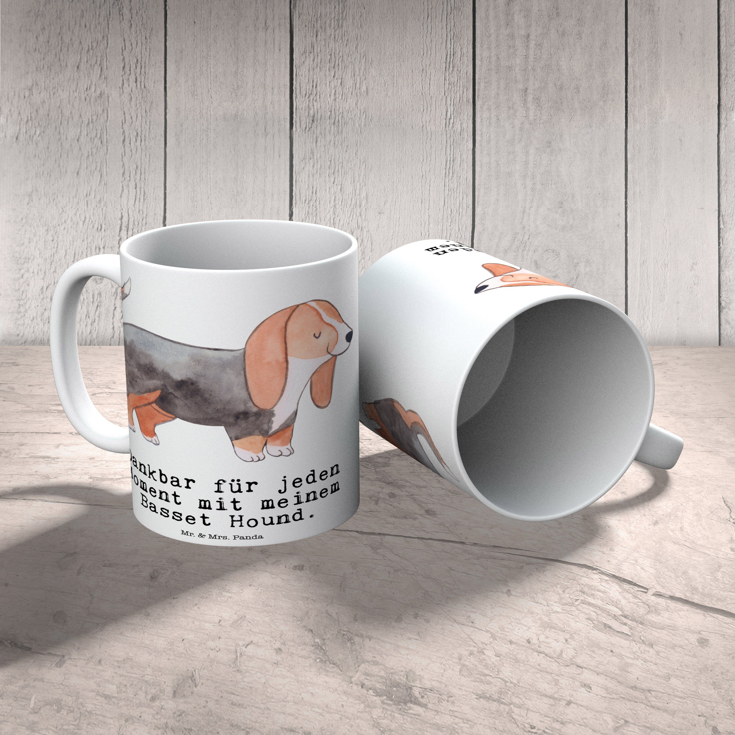 - Moment Tasse Weiß & Keramik Hound Mr. Geschenk, Tasse Basset Mrs. Motive, Tierfreund, Panda Kaff, -