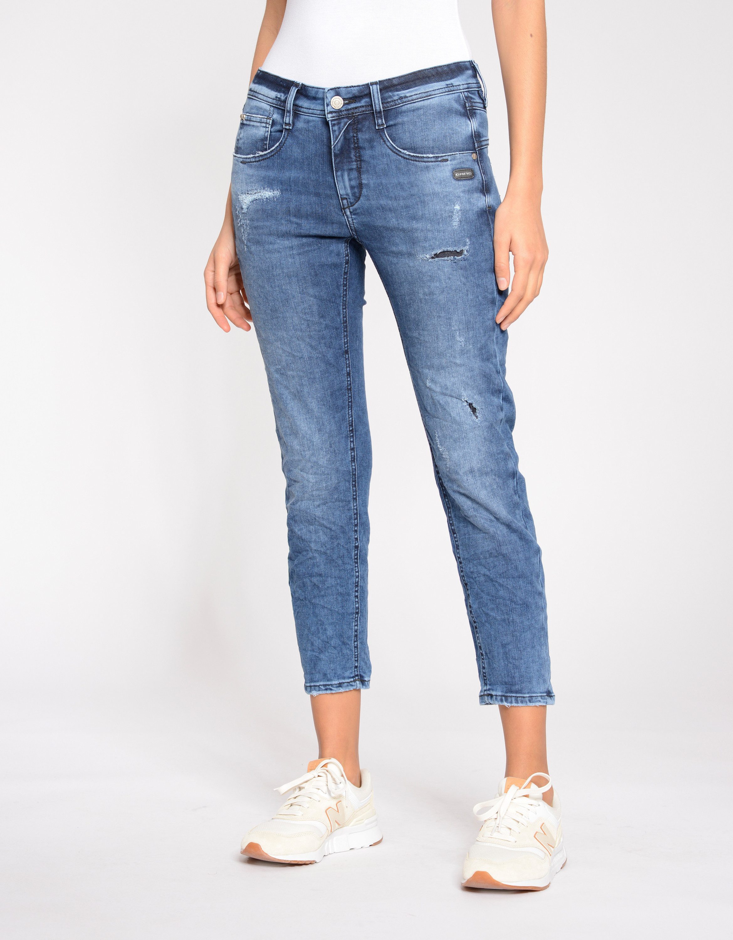 Relax-fit-Jeans GANG Jeans Relaxed Fit 94AMELIE CROPPED