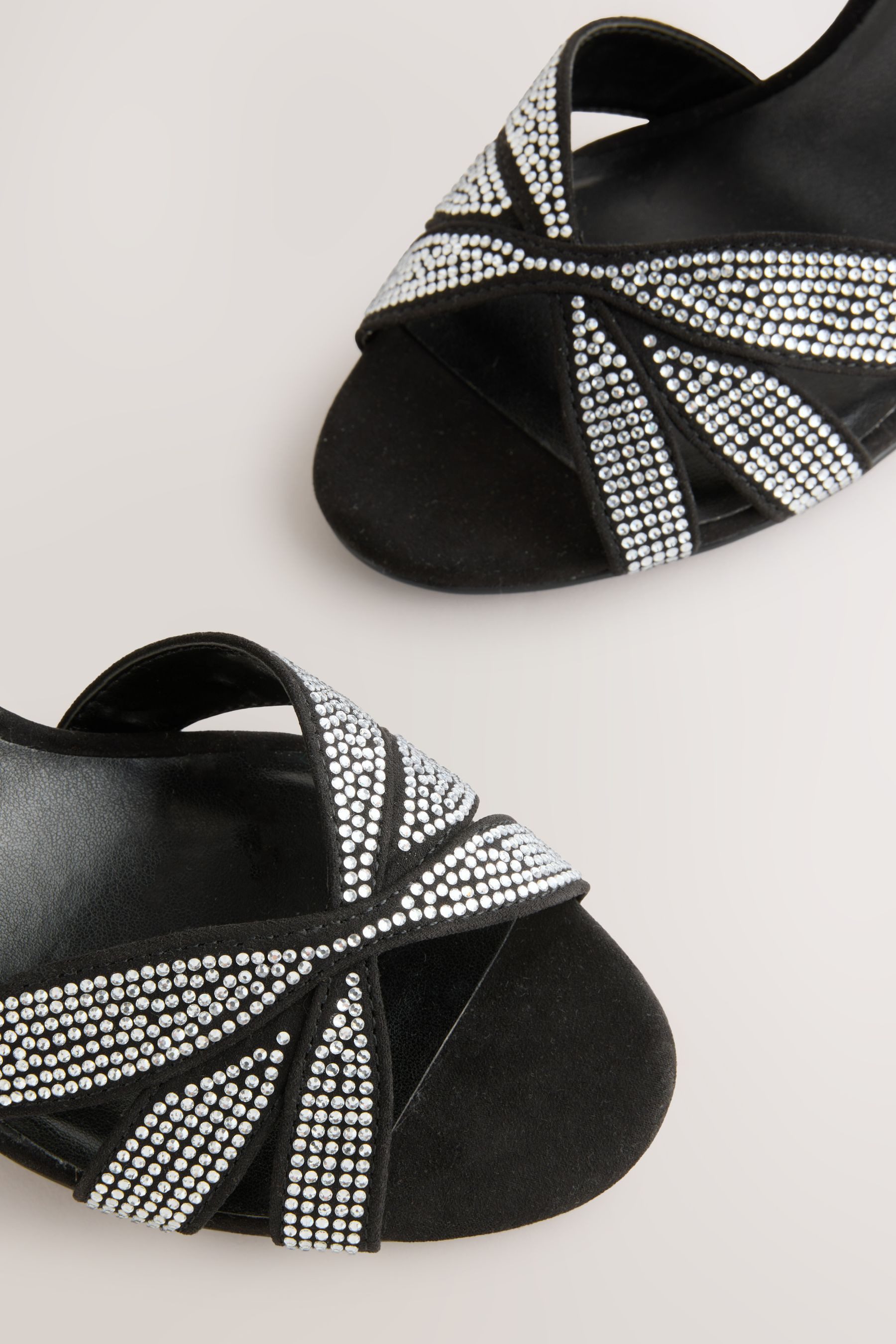 Next Forever Comfort® Leder-Sandaletten, Gitteroptik High-Heel-Sandalette (1-tlg)