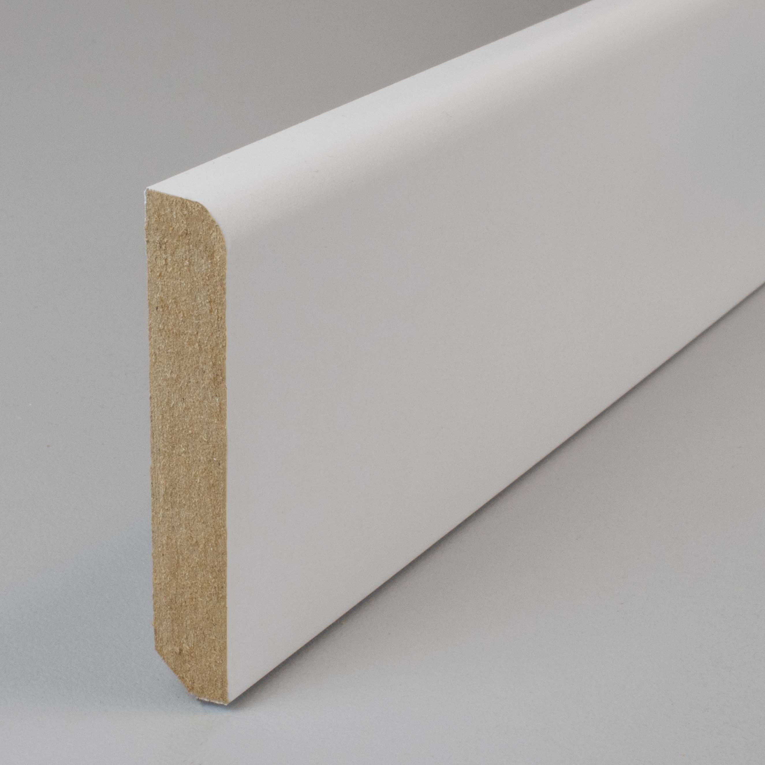 PROVISTON Sockelleisten-Aussenecke 10 x 58 x 400 mm Aussenwinkel MDF-Kern foliert Weiß by PROVISTON, 2-St.