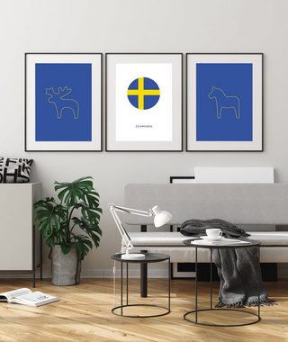 NORDIC WORDS Poster Schweden Kreis