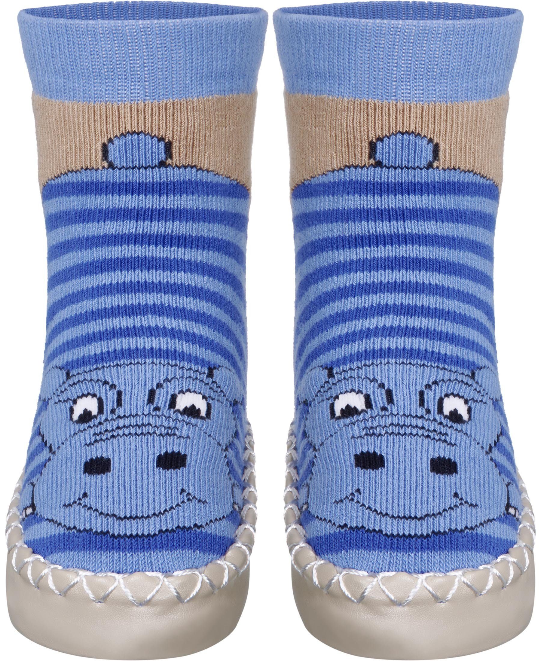 Playshoes Hüttenschuh Nilpferd Hausschuh