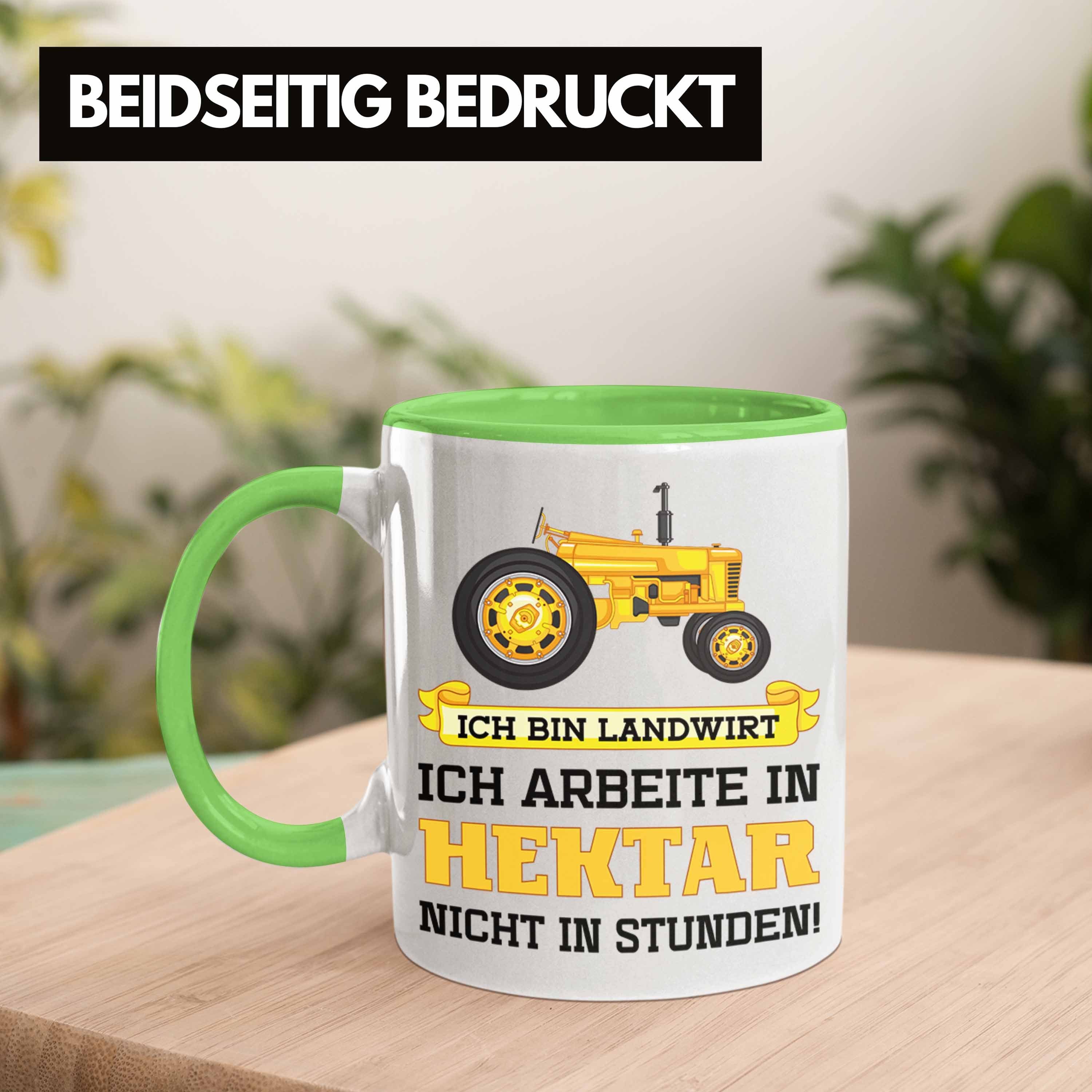 Männer Grün - Traktor Geschenke für Tasse Landwirt Trendation Geschenk Landwirtschaft Trendation Tasse Kaffeetasse Spruch