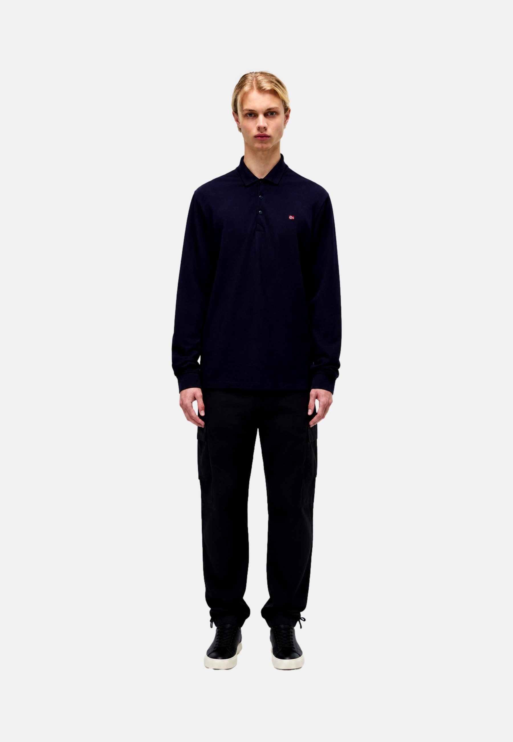 Napapijri Poloshirt Poloshirt Ealis Langarmshirt mit Polokragen (1-tlg., 1)