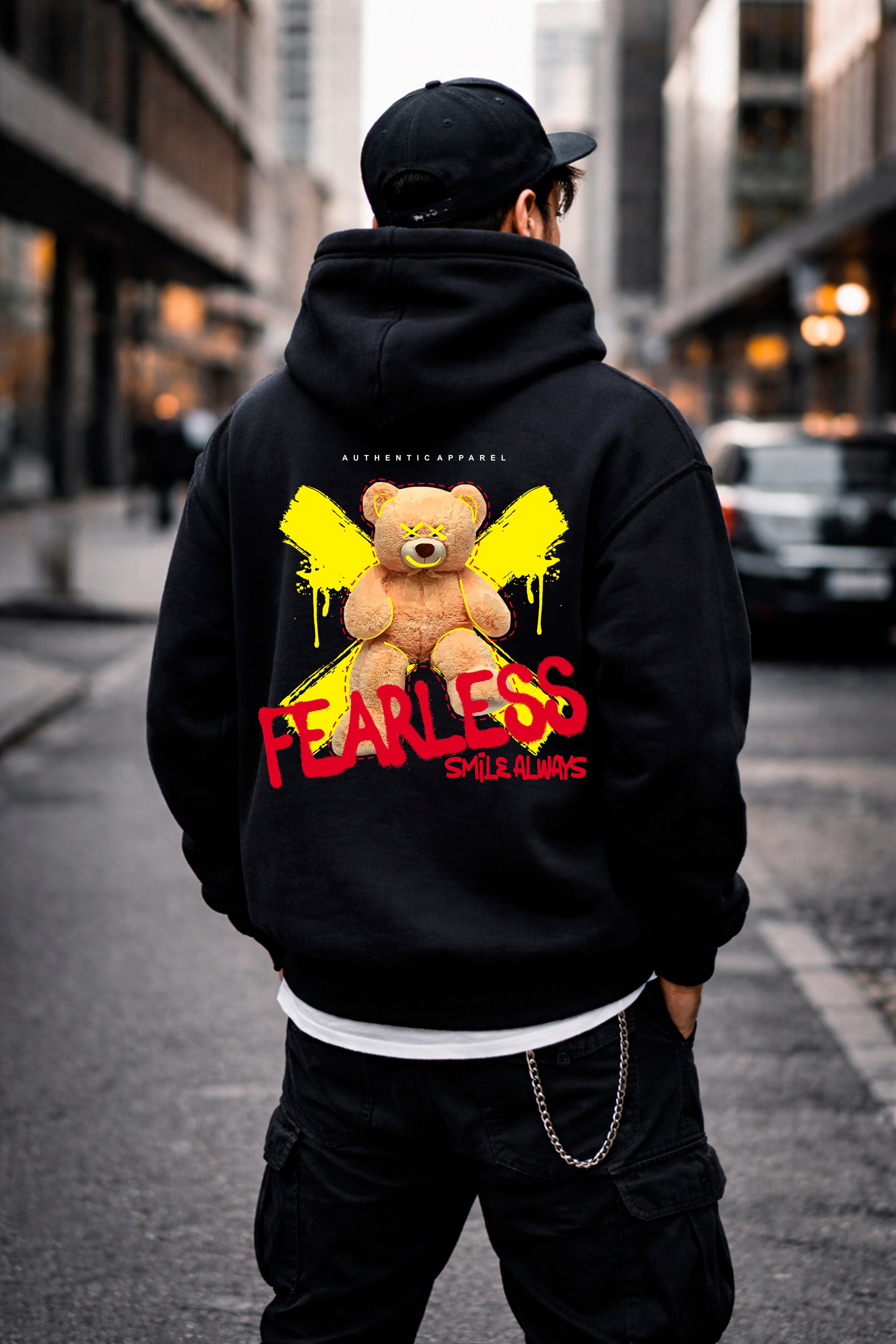 Banco Hoodie Herren Hoodie - Streetwear Kapuzenpullover Langarm mit Rückenp günstig online kaufen