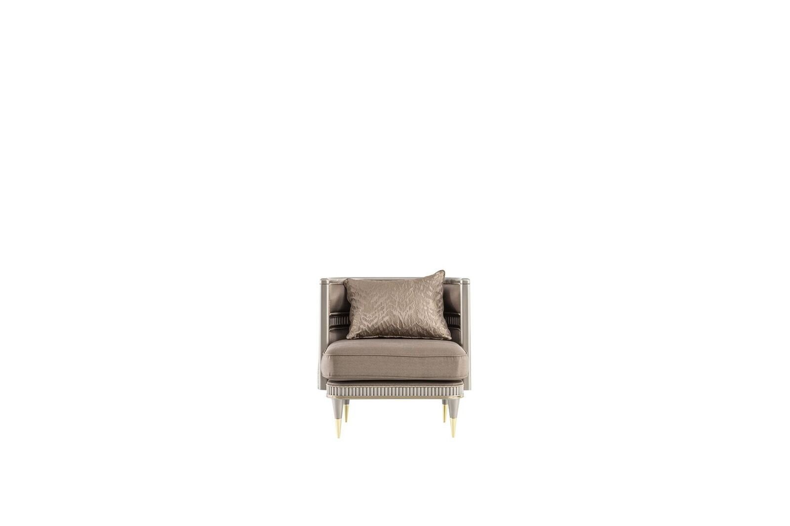 Braun Stil JVmoebel Möbel Modern Stoff Elegantes Sessel Sessel 1Sitzer Polster