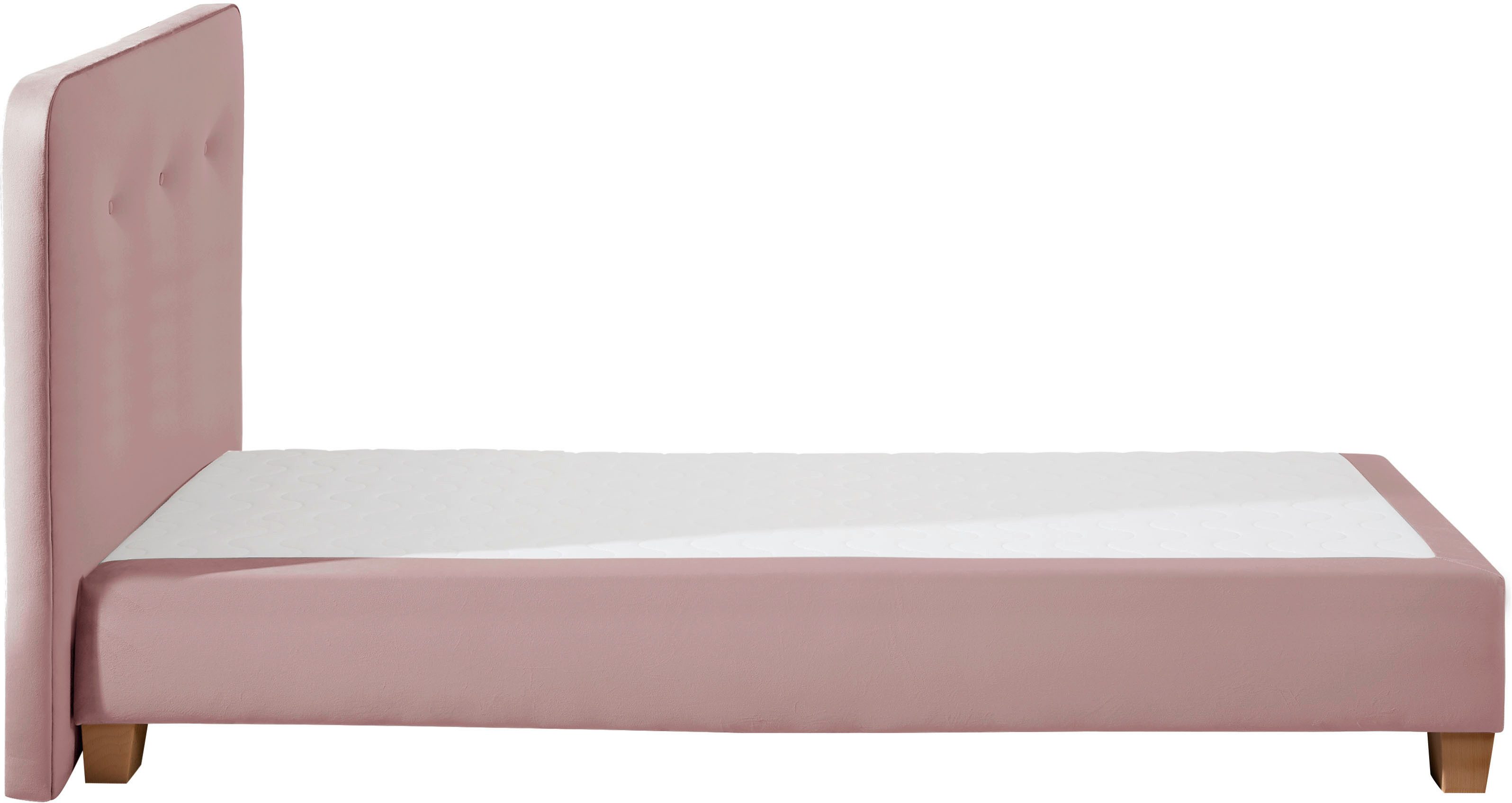 Home affaire Boxspringbett Fargo, inkl. Topper, in 3 Matratzenarten, in Samt- oder Strukturstoff
