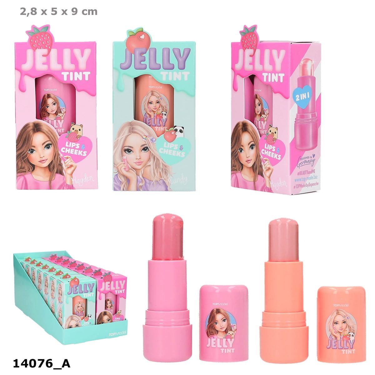 Depesche Spiel DEPESCHE TOPModel Jelly Stick CANDY GLAM, 1 v. 3 Designs