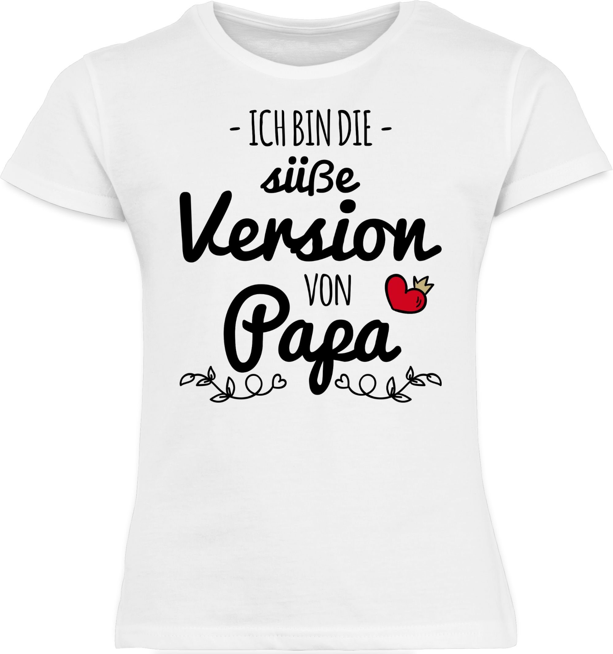 Shirtracer TShirt »Ich bin die süße Version von Papa Statement Sprüche Kinder Mädchen