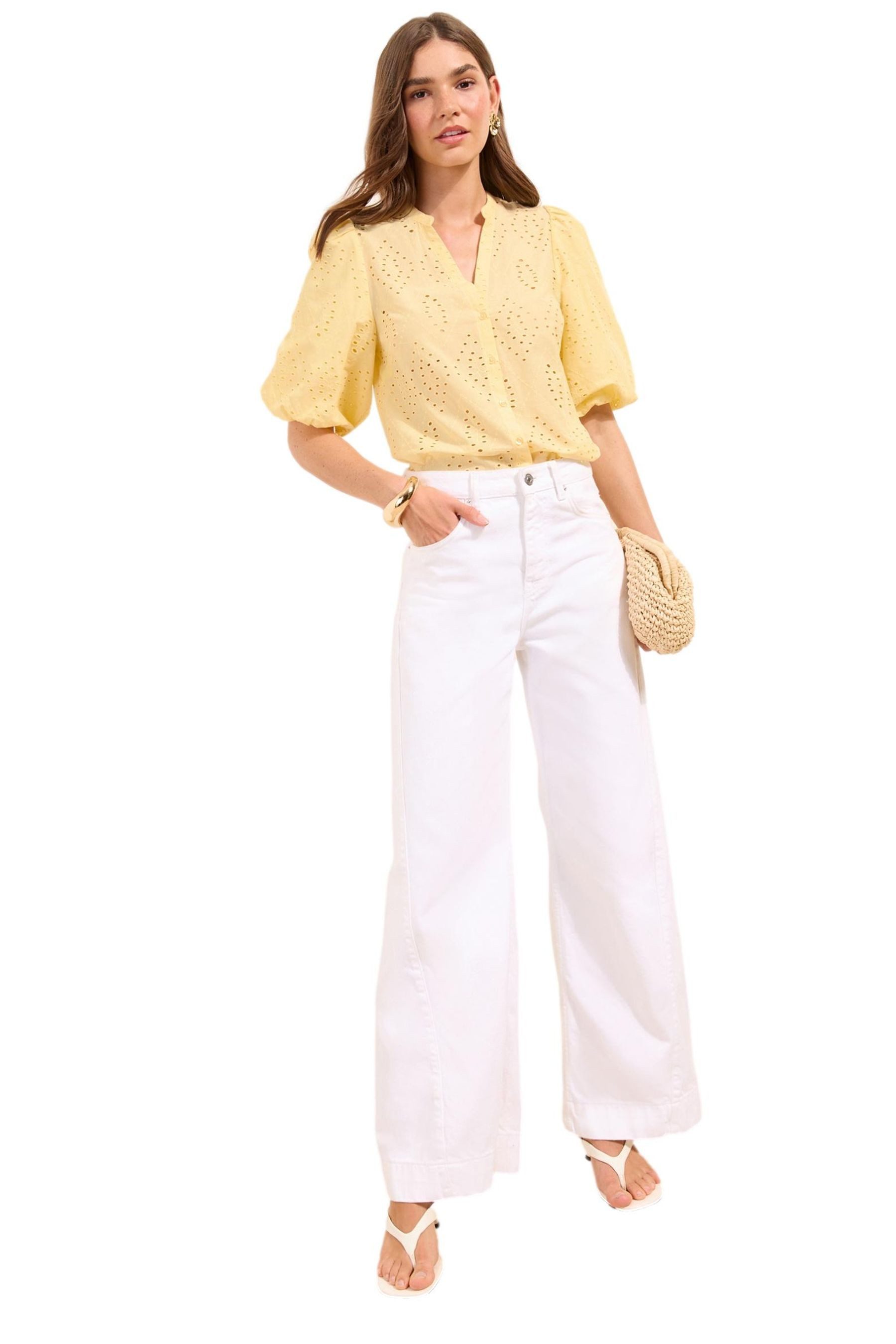 Hemdbluse Friends Like These Bluse mit Puffärmeln, Regular
