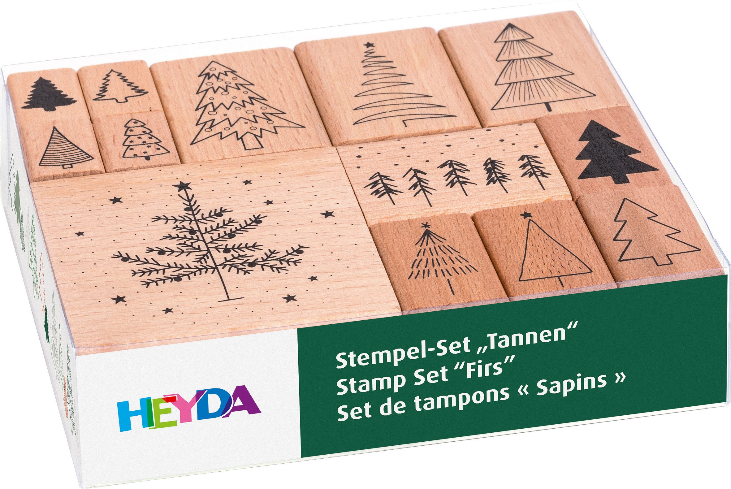 Heyda Stempel Stempelset Tannen