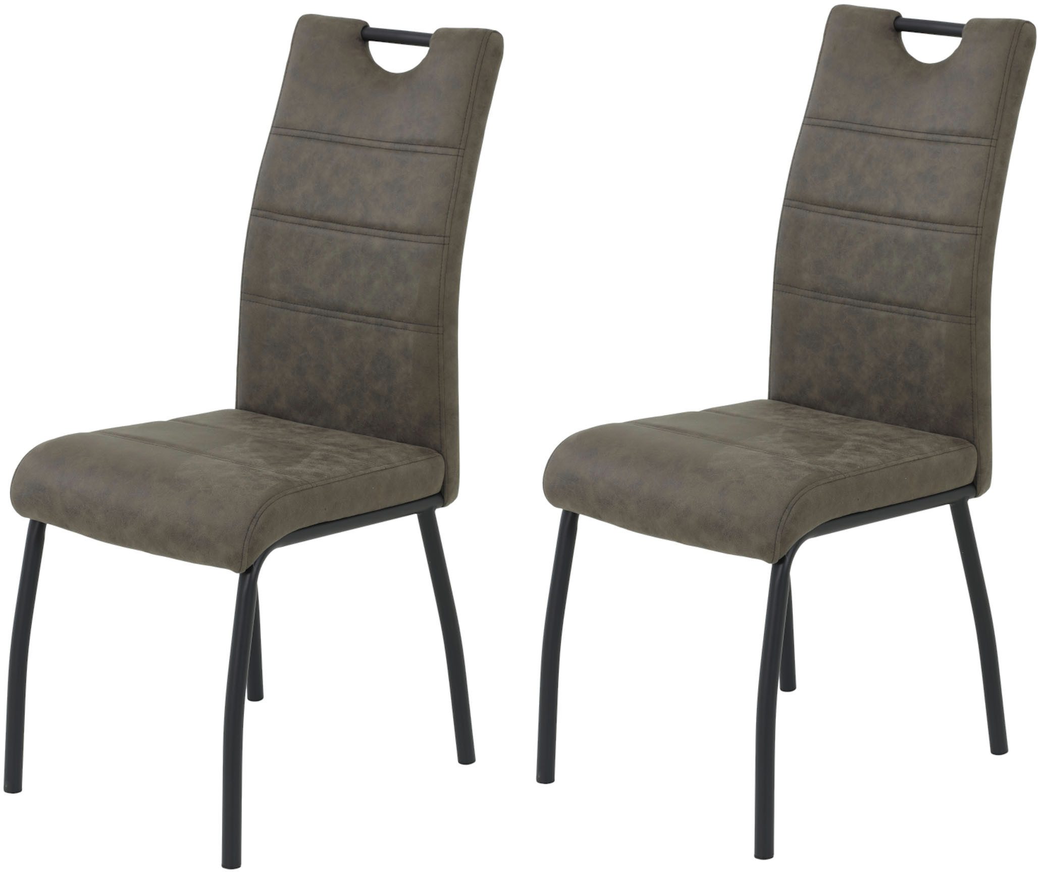 HELA 4-Fußstuhl PETRA (Set, 2 St), Vierfußstuhl, Vintage Optik, mit Griff, günstig online kaufen