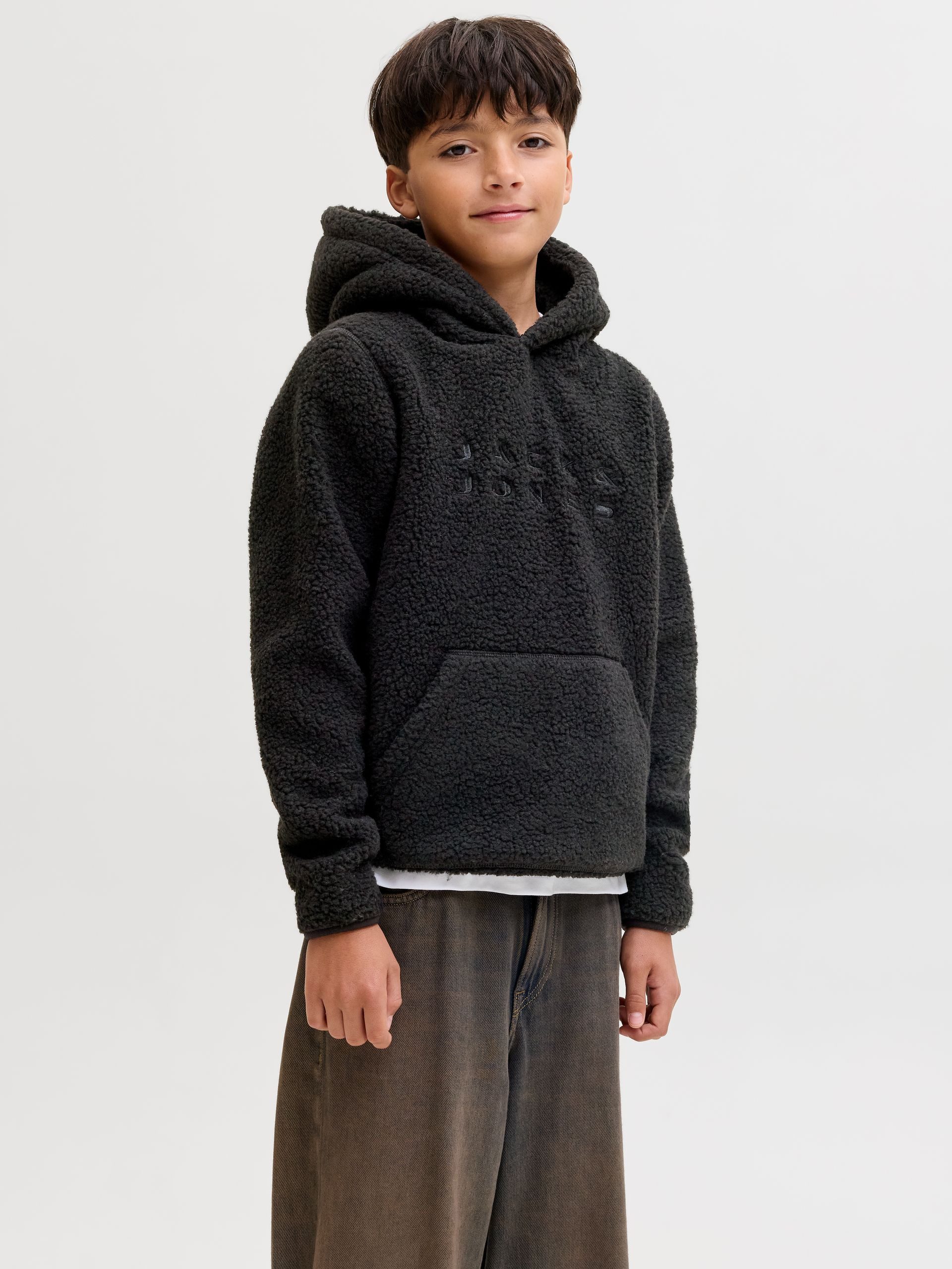 Jack & Jones Junior Sweatshirt JCOFLARE TEDDY SWEAT HOOD JNR