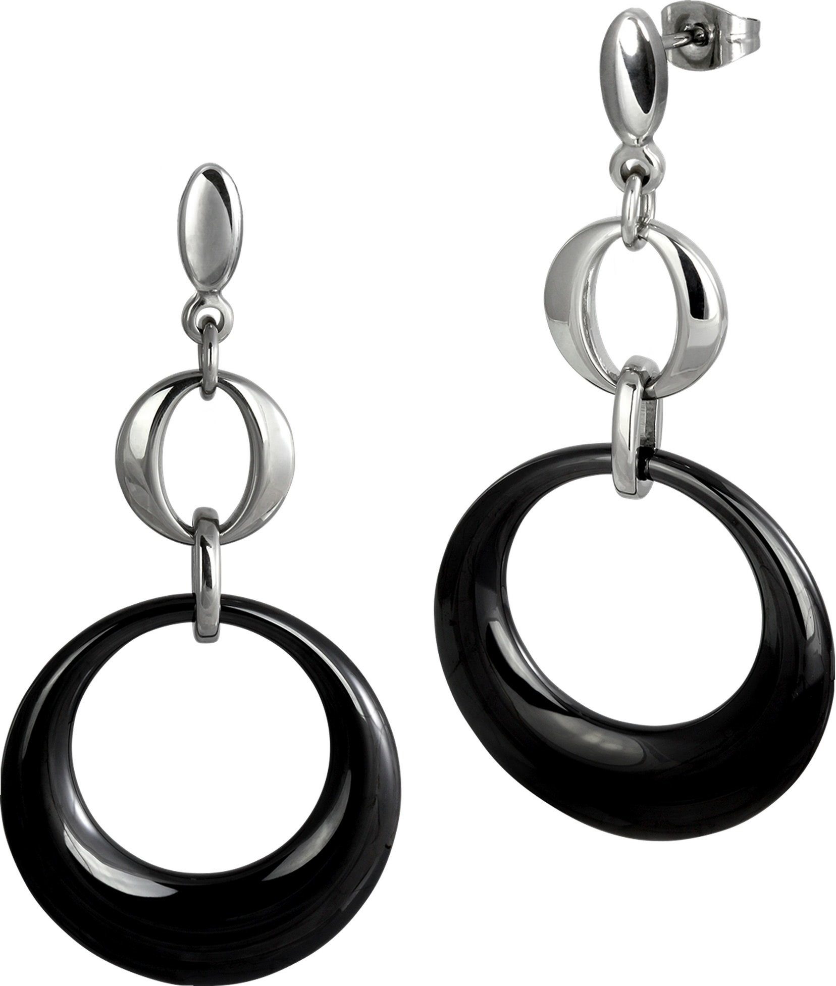 Amello Paar Ohrhänger Amello Ohrringe Edelstahl Keramik (Ohrhänger), Damen günstig online kaufen
