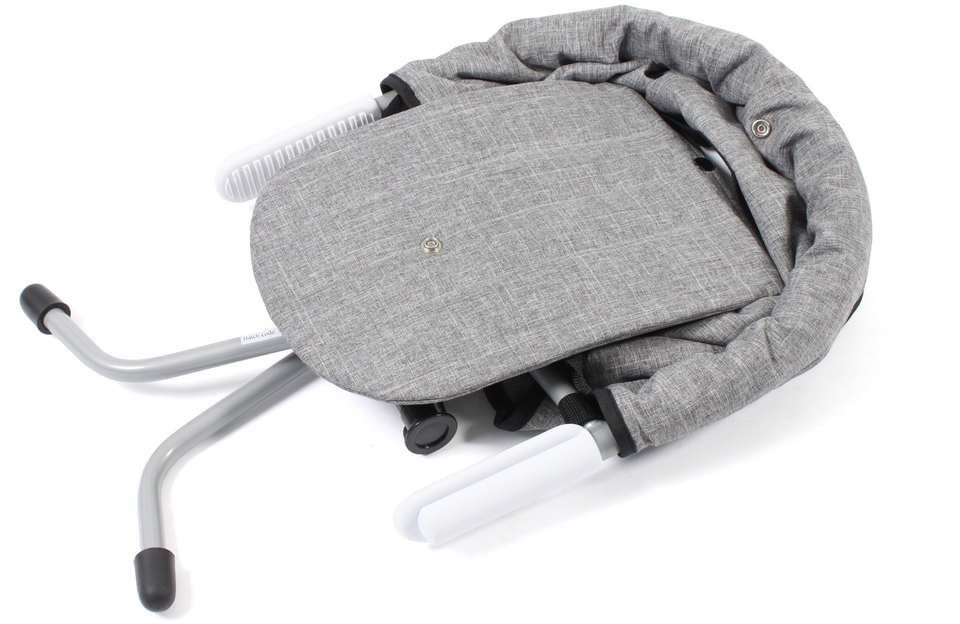 Grau, Tischsitz platzsparend Relax, CHIC4BABY zusammenfaltbar Melange