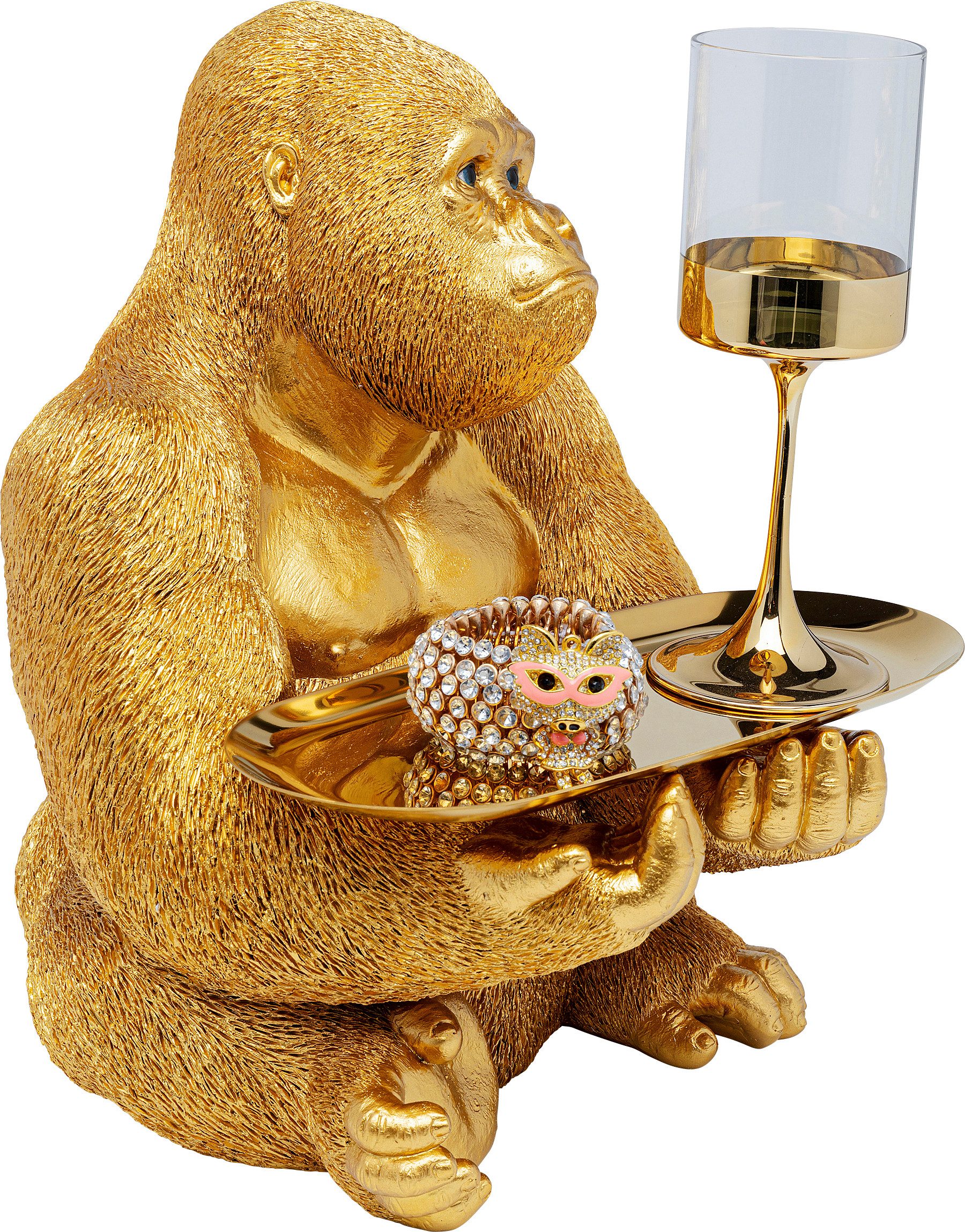 Kare Design Dekofigur Gorilla Butler 37cm – Bild 5 von 5