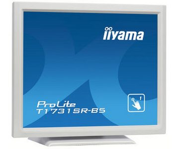 Iiyama 43.2cm (17) T1731SR-W5 5:4 HDMI+DP+USB wh.Spk TFT-Monitor (1280 x 1024 px, 5 ms Reaktionszeit, Touchscreen)