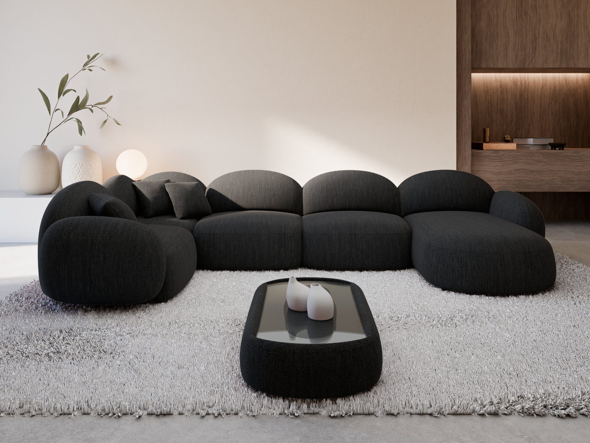 Sofa Dreams Wohnlandschaft Polster Wohnlandschaft Mirello XL U-Form, Wohnlandschaft, U-Form, Moderne Wohnlandschaft in U-Form, 2 Zierkissen inklusive