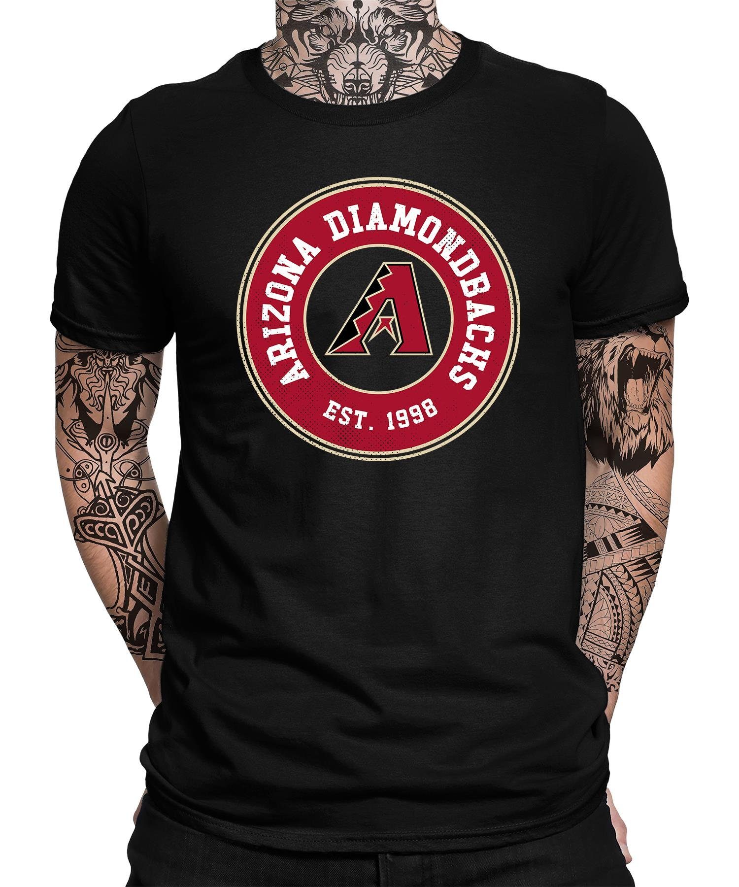 Herren Arizona (1-tlg) T-Shirt Quattro Kurzarmshirt Formatee Diamondbacks