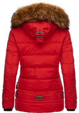 Navahoo Winterjacke Zoja stylische Steppjacke mit Kunstpelz Kapuze