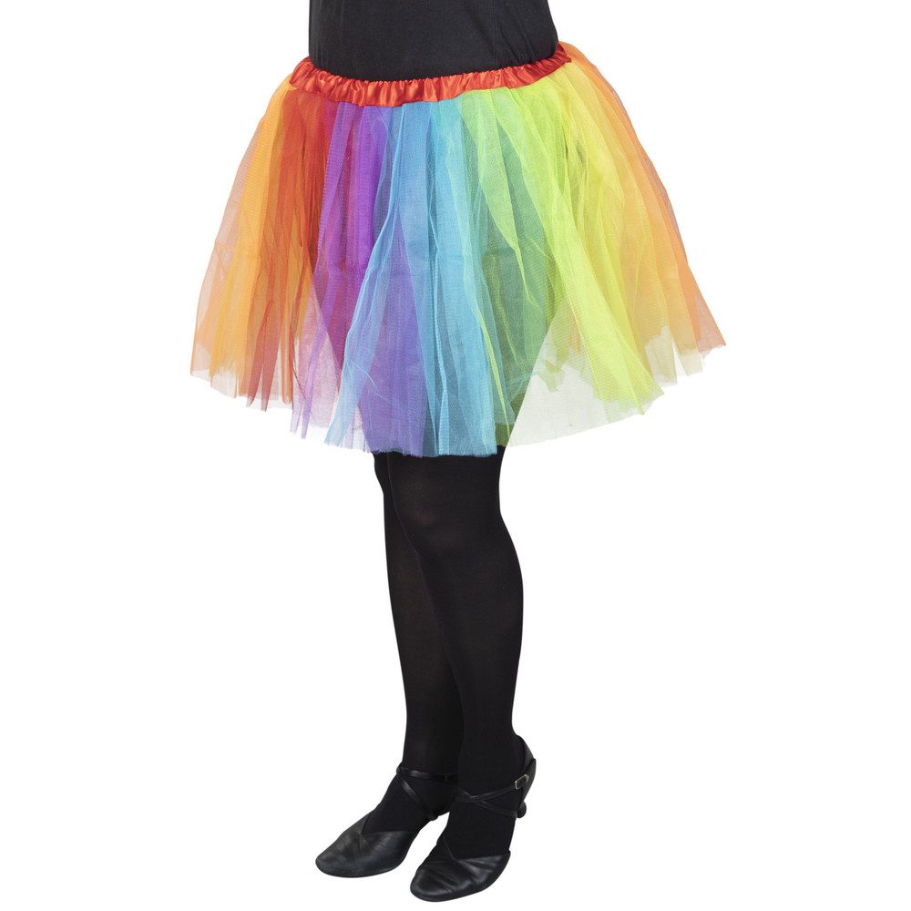 MICA Kostüm Petticoat - für Erwachsene - Regenbogen