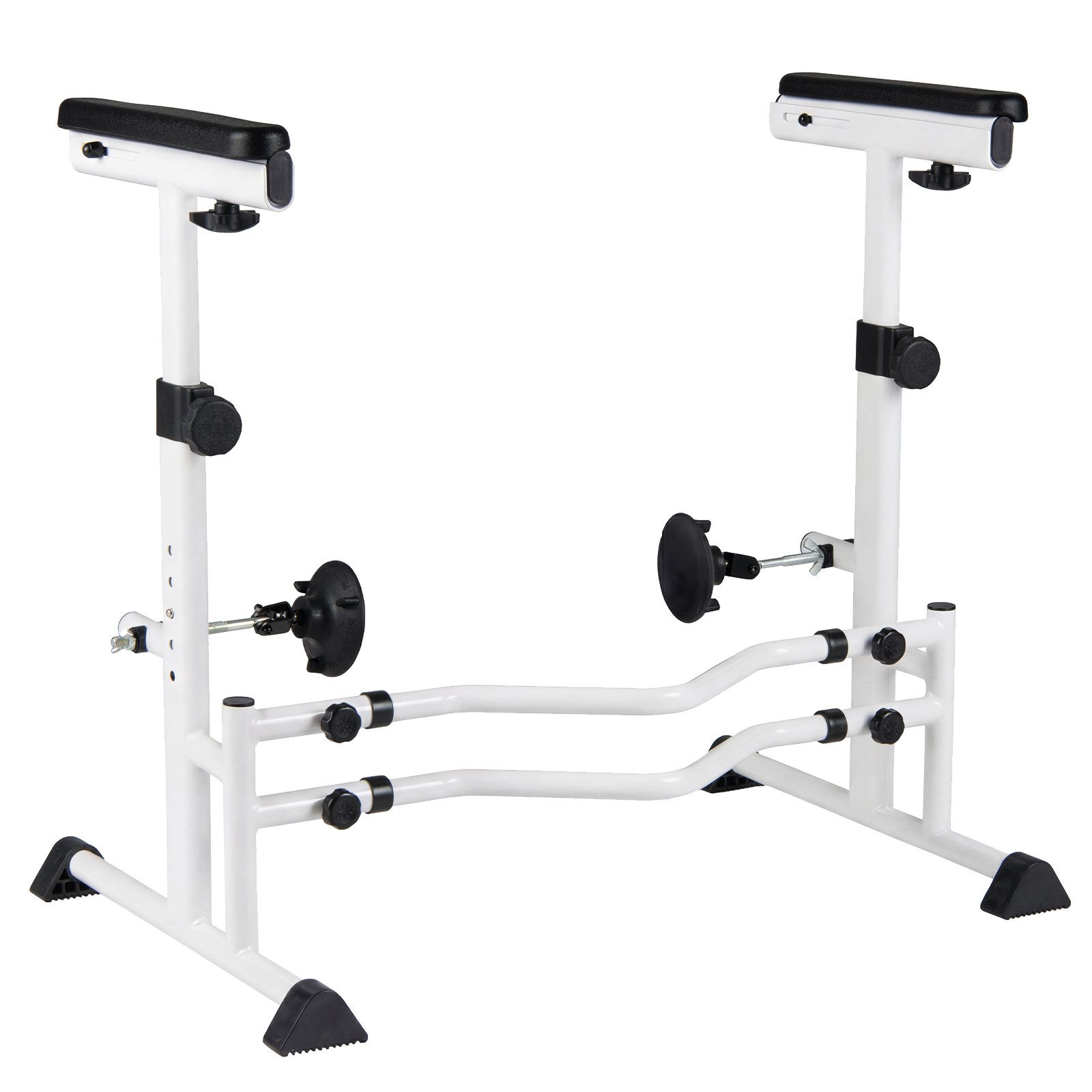 COSTWAY WC-Aufstehhilfe, belastbar bis 136 kg, Mit Haltegriff, drehbaren Klemmen & rutschfesten Füßen