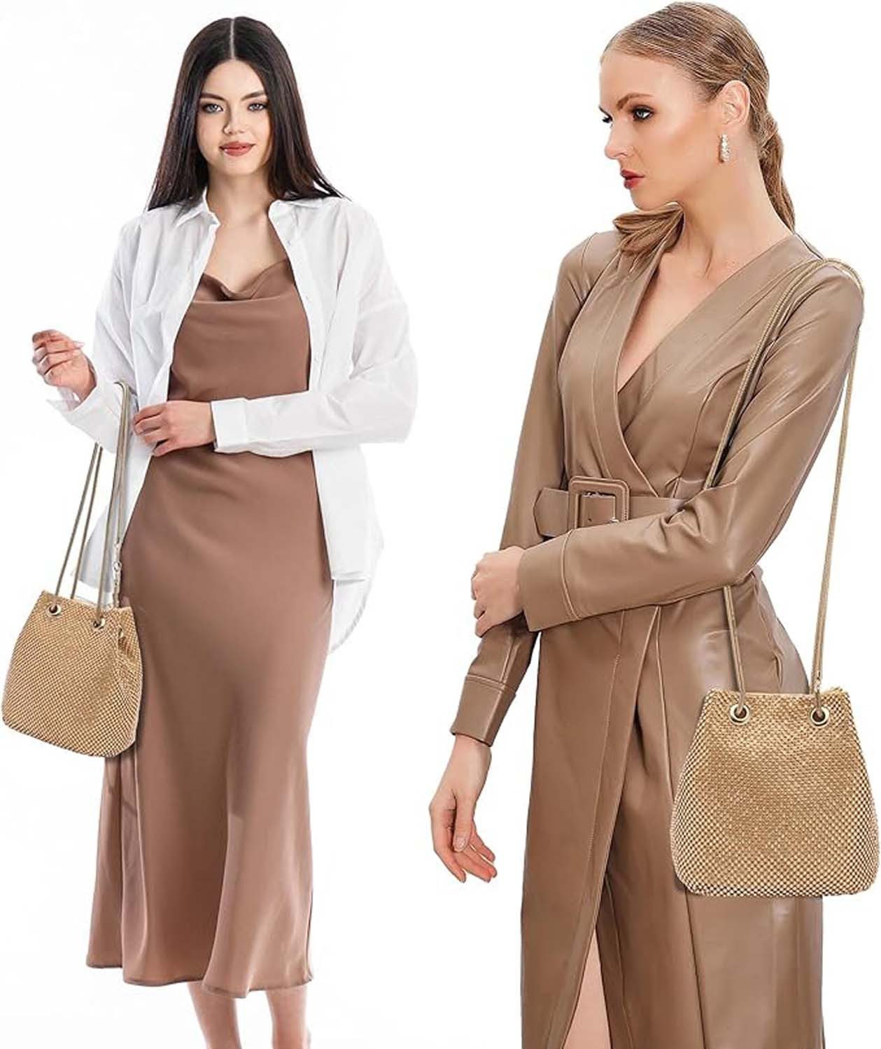 Bextsrack Clutch Abendtasche für Damen, kleine Umhängetasche, Kupplung für Zeremonie