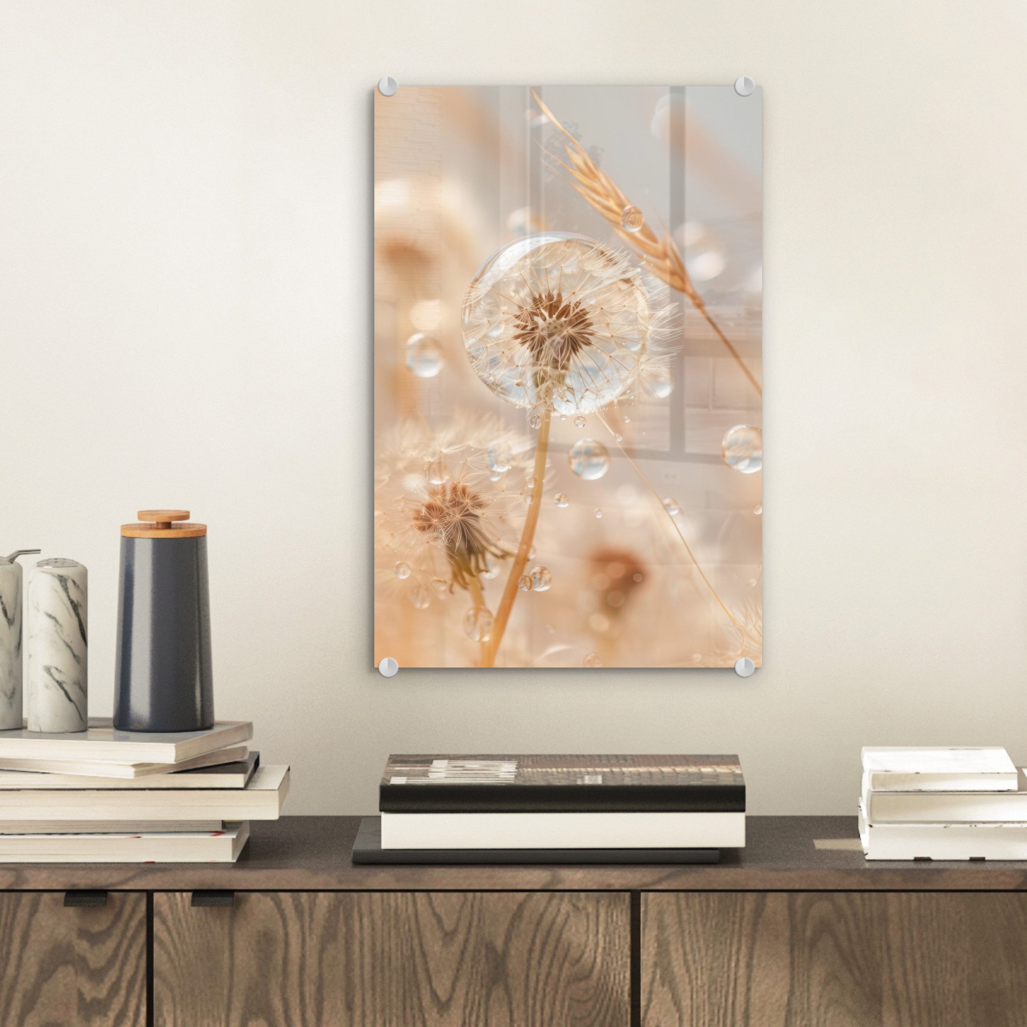 MuchoWow Acrylglasbild Löwenzahn - Wasser - günstig online kaufen