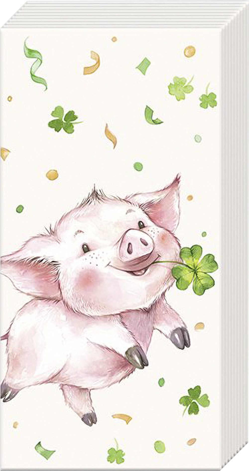 IHR Papierserviette Lucky Pig, (10 St), 21x21cm, 10 Stück