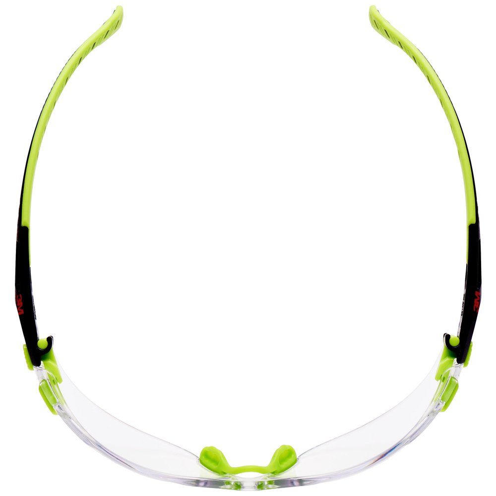 3M Arbeitsschutzbrille 3M Solus S1201SGAF Schutzbrille mit Antibeschlag-Schutz Grün, Schwarz