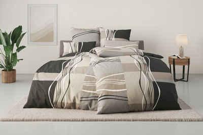 Bettwäsche Kelian in Gr. 135x200 oder 155x220 cm, my home, Linon, 2 teilig, in verschiedenen Qualitäten, gemusterte Bettwäsche