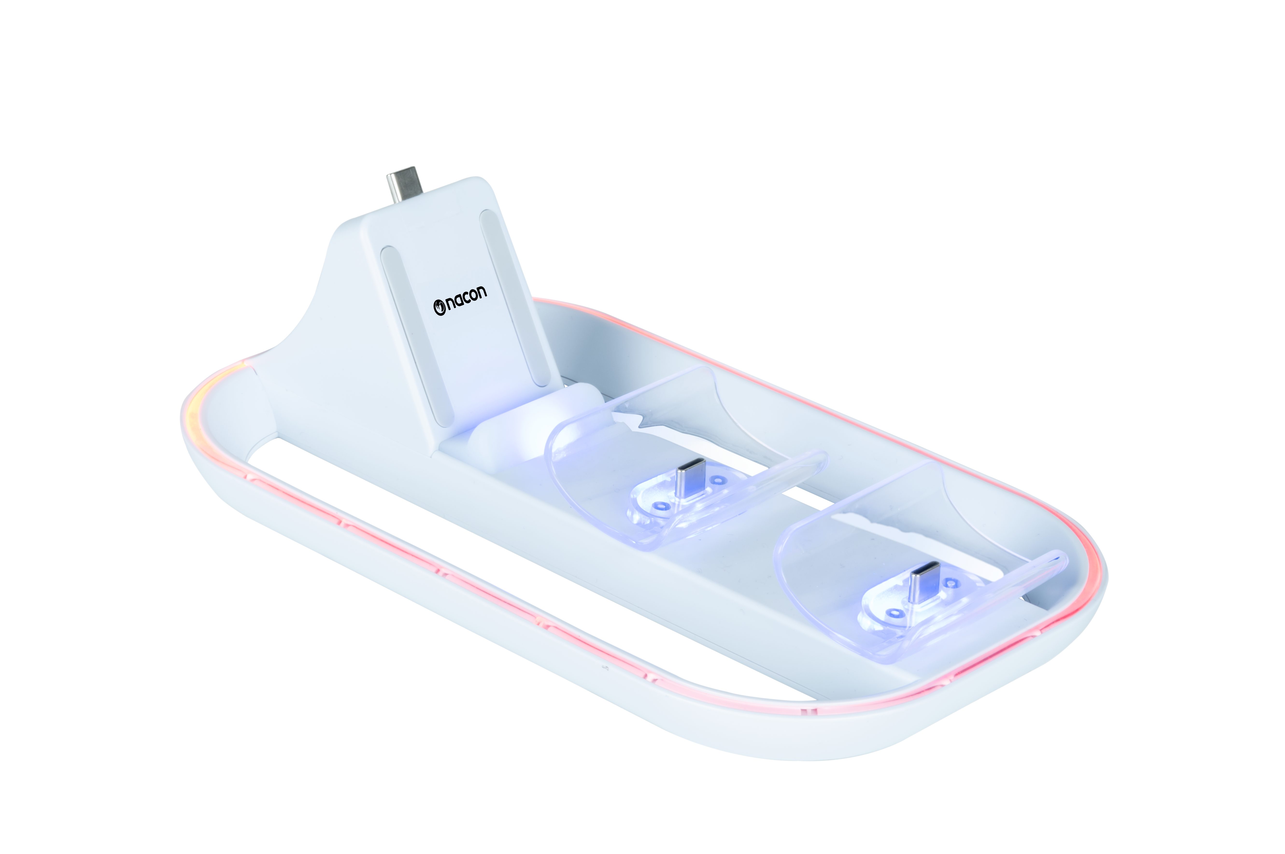 nacon 3-in-1 Ladestation [RGB, white] PS5 Controller-Ladestation