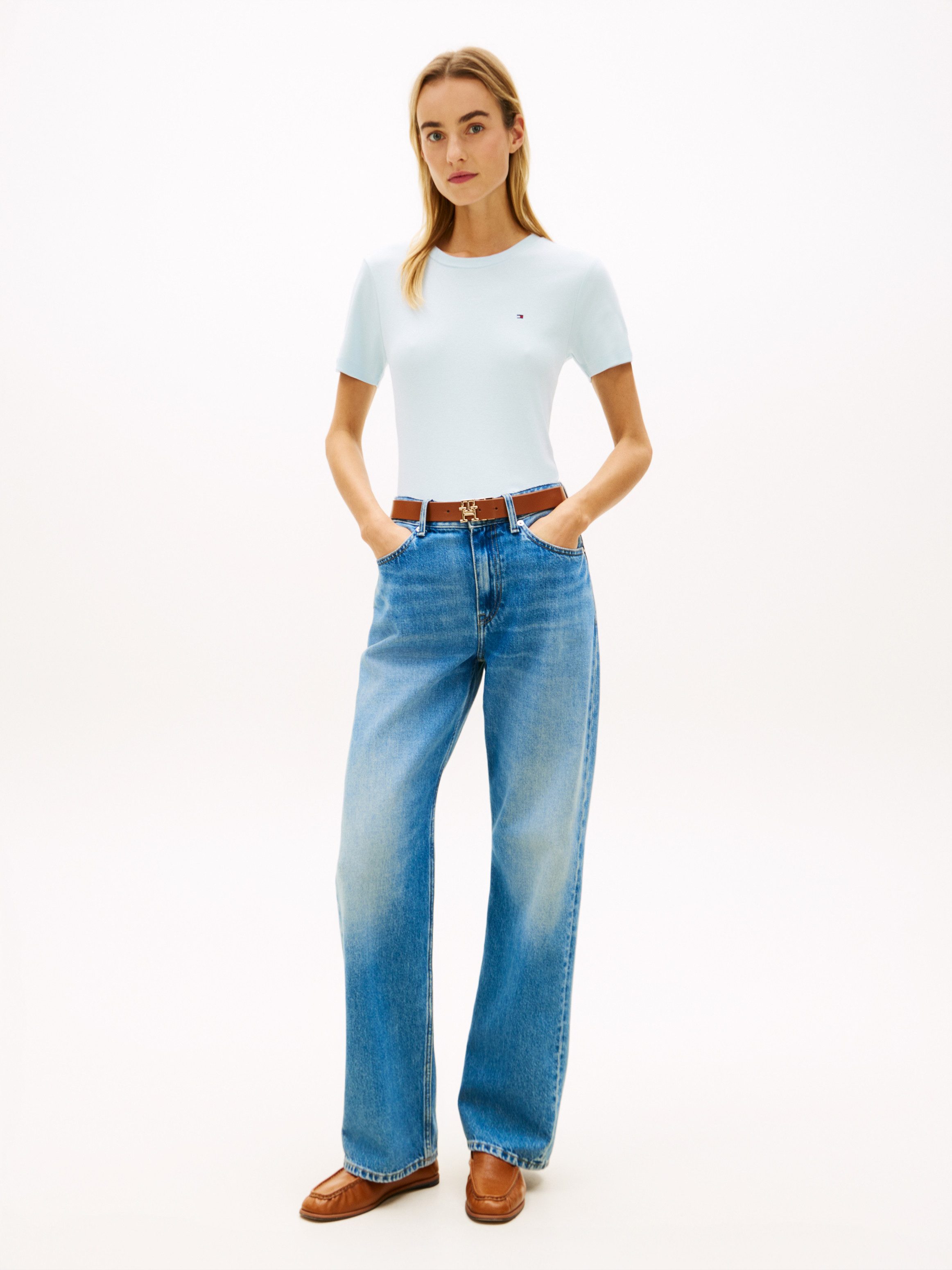 Tommy Hilfiger T-Shirt SLIM CODY C-NK Baumwolle, slim fit