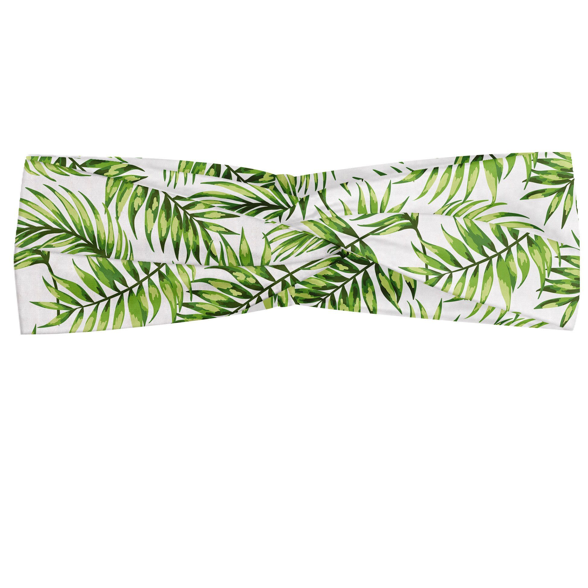 Abakuhaus Stirnband Elastisch und Angenehme alltags accessories Palmblatt Exotische Baum Hawaiian