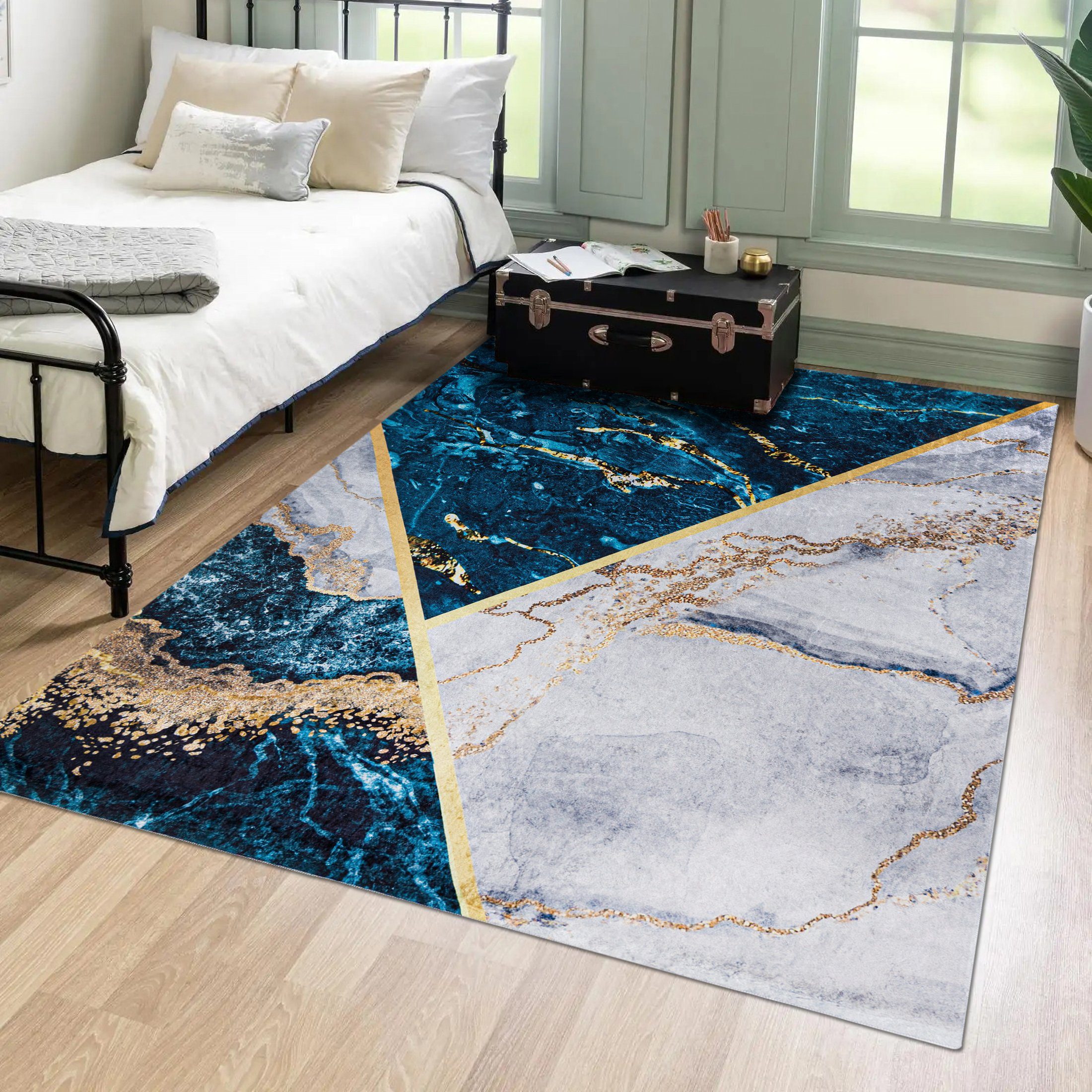 Mazovia Designteppich Modern Teppich für Wohnzimmer, günstig online kaufen