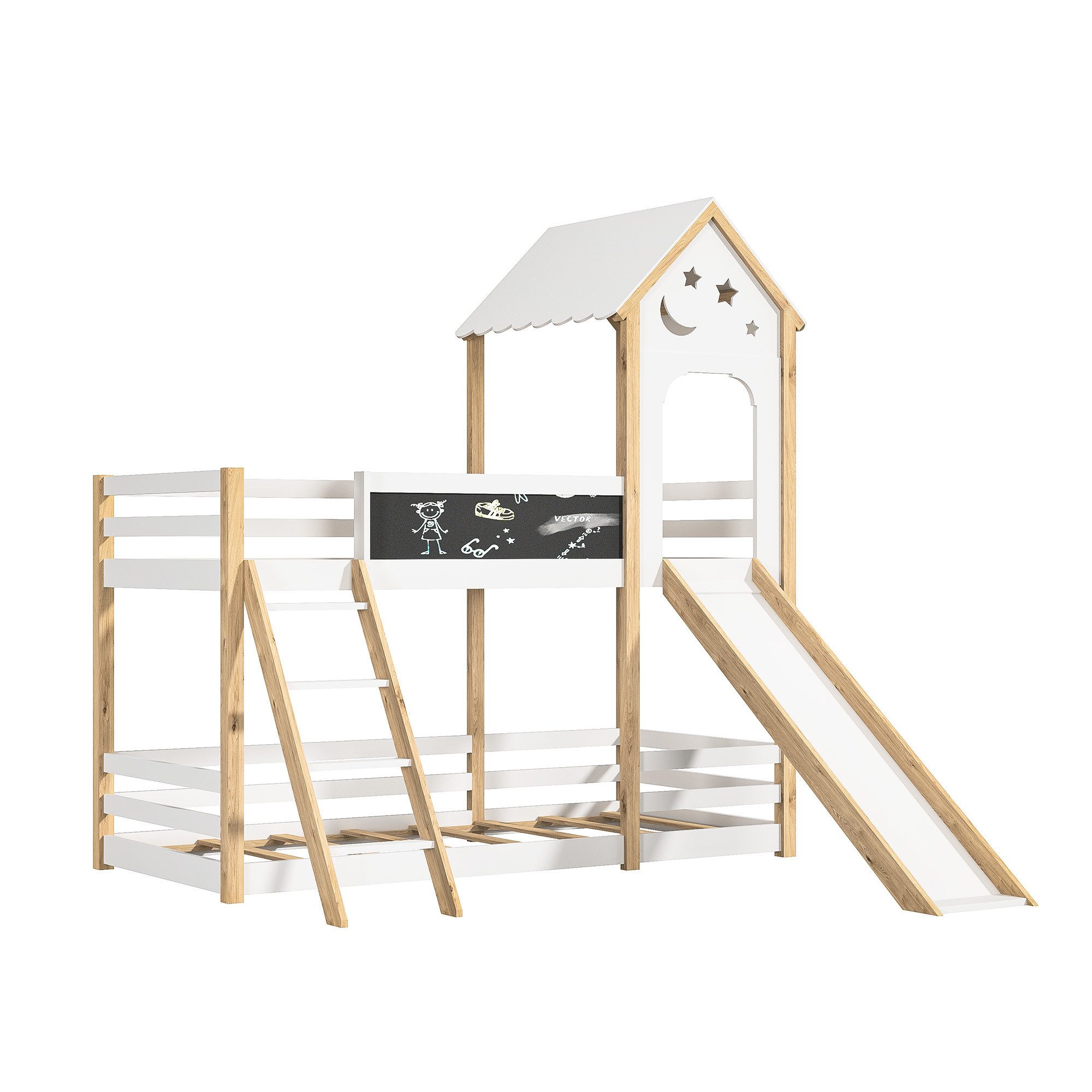 Furnishings Home Etagenbett Kinderbett Hochbett Stauraumbett (Rausfallschut günstig online kaufen